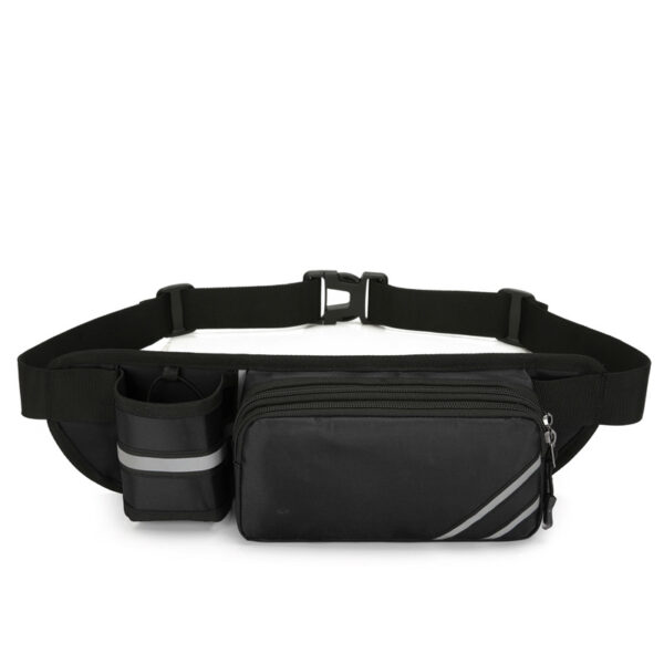 Fanno-Water-Resistant Running Waist Pack with Bottle Holder - Adjustable Fitness Belt for Men