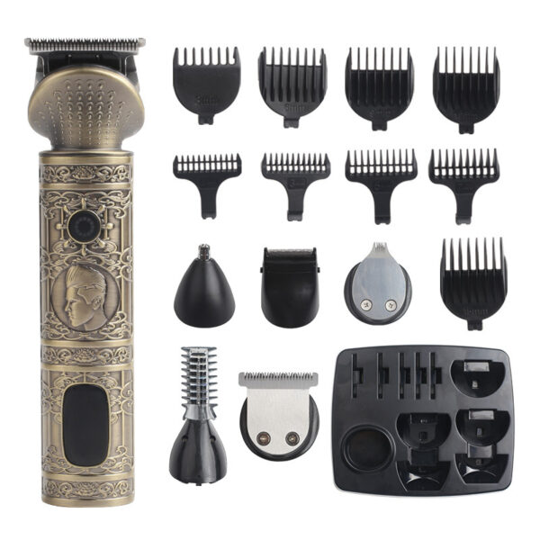 Fanno-Vintage Electric Hair Trimmer & Multi-Grooming Kit with Multi-Length Attachments