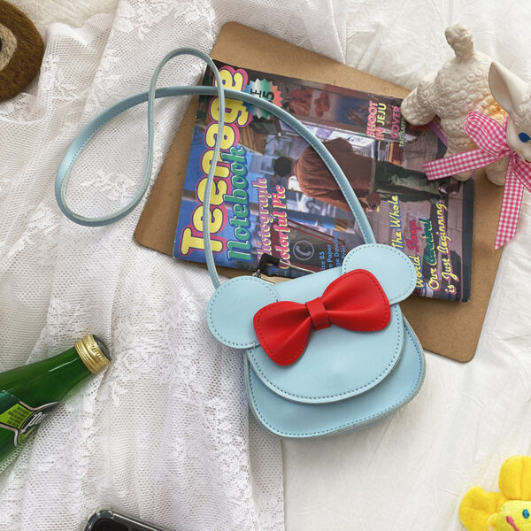 Fanno-Adorable Bow  Crossbody Bag for Kids - Blue Shoulder Bag 18*17*8cm