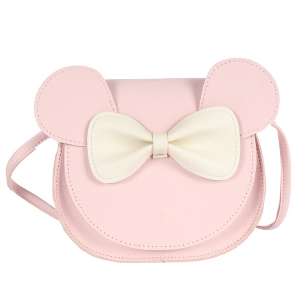 Fanno-Adorable Bow  Crossbody Bag for Kids - Pink Small Shoulder Bag 13*13*5cm