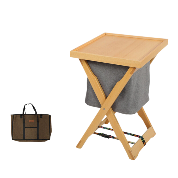 Fanno-Outdoor Folding Desk Wood Colour Storage Bag Compact Lightweight 1093