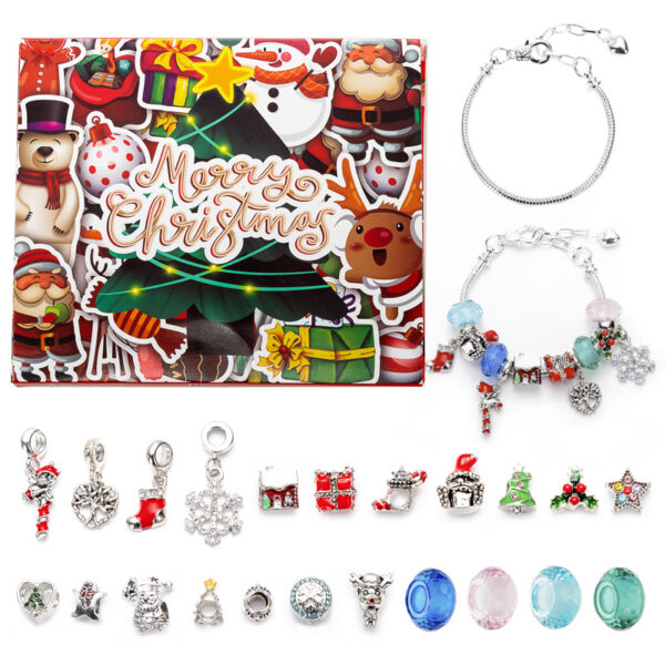 Fanno-Christmas Charm Bracelet Advent Calendar - 24 Days of Jewelry Fun with Holiday Charms