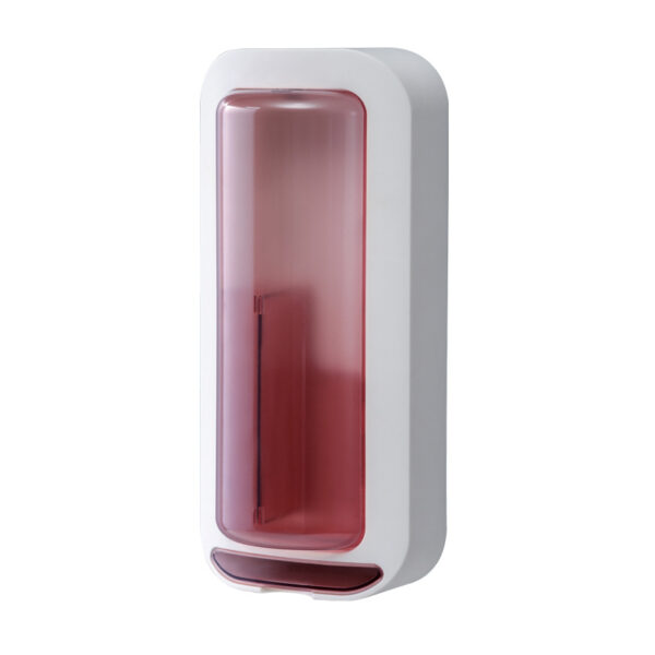 Fanno-Wall-Mounted Utensil Holder with Dustproof and Insect-Resistant Cover 15cm(L)*6.5cm(D)*32cm(H)(Pink)