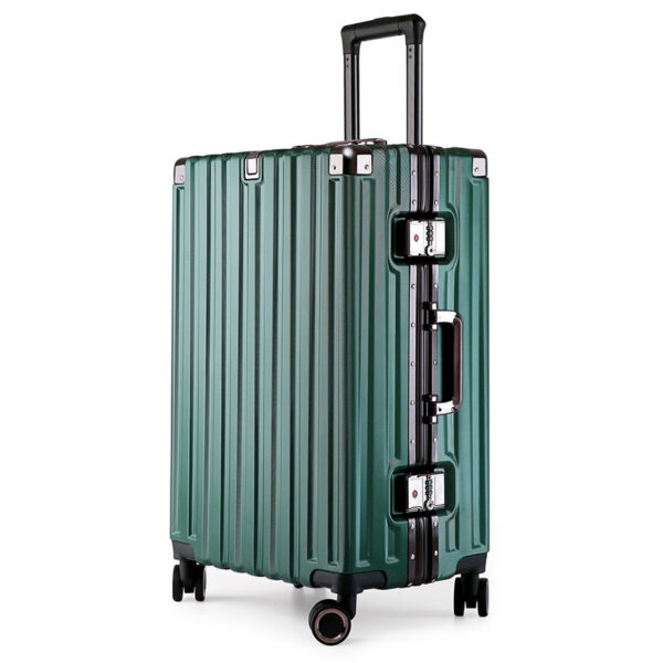 Fanno-Aluminum Alloy Hard-Shell Suitcase with TSA Lock -22" Spinner Luggage in Green