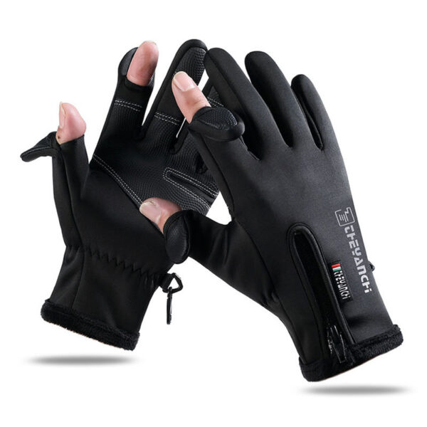 Fanno-Convertible Fingerless Winter Gloves