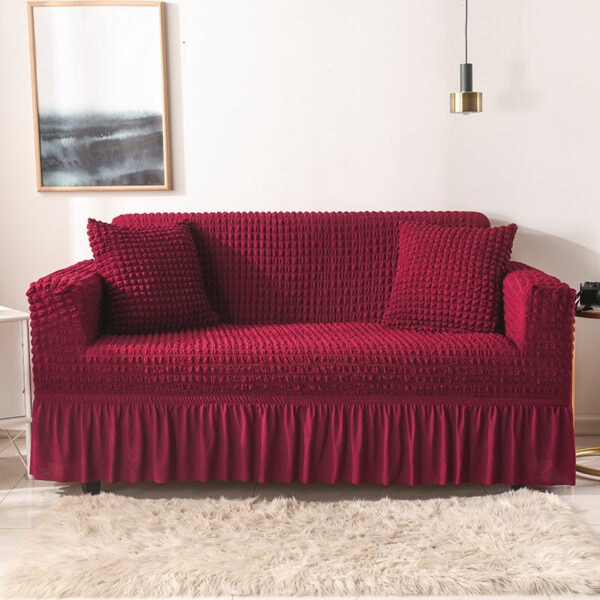 Fanno-elastic sofa cover wine red 90-140cm furniture protector stretch