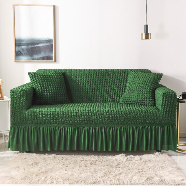 Fanno-Elastic sofa cover green 145-185cm furniture protector stretch