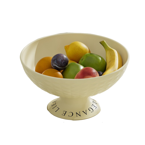 Fanno-diamond fruit tray cream white 25.8cm 12.8cm 13.5cm PET material