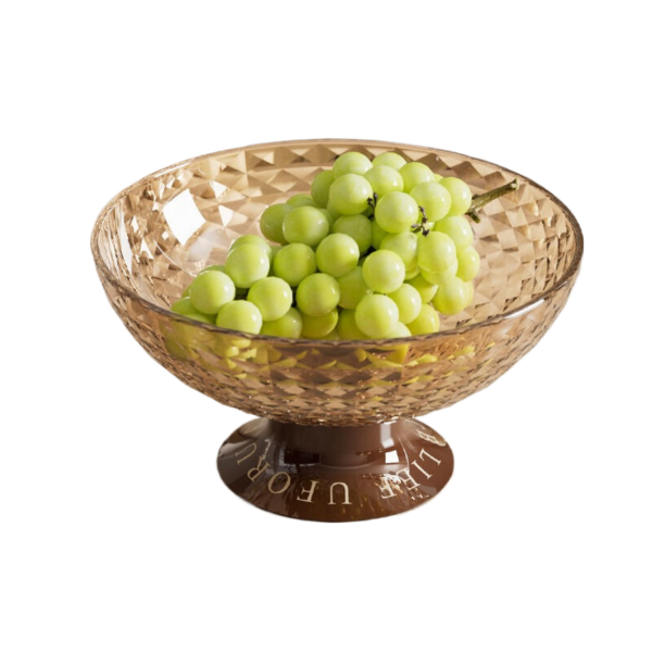 Fanno-Diamond fruit tray tea colored 25.8cm 12.8cm 13.5cm PET independent box