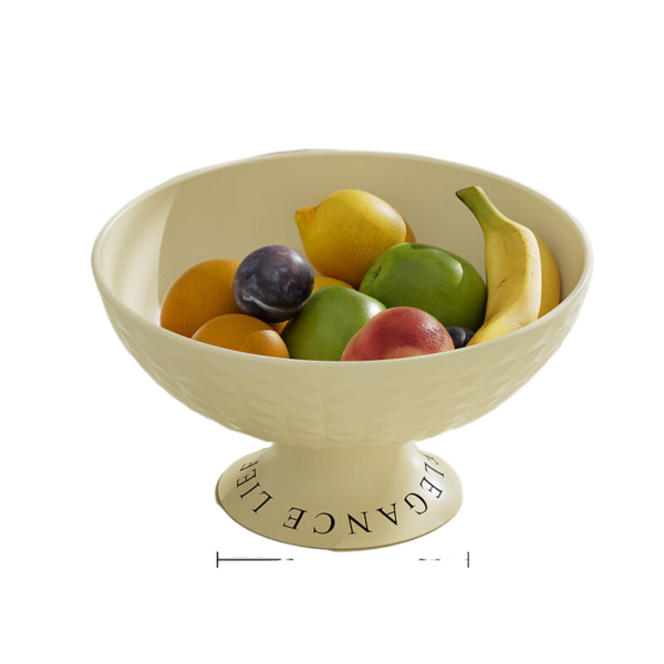 Fanno-Diamond Fruit Plate Cream White 25.8cm 12.8cm 13.5cm Kitchen Decor