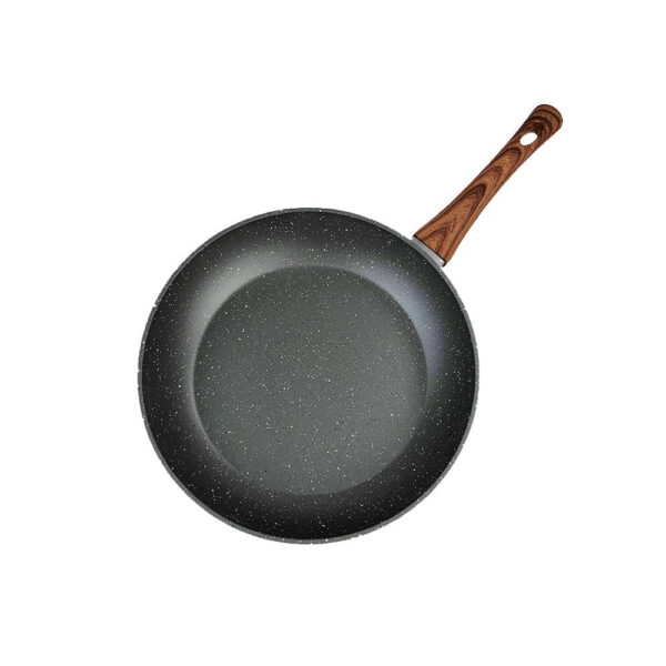 Fanno-28cm Frypan Non-Stick PFOA Free Wooden Handle Kitchen Cookware Color