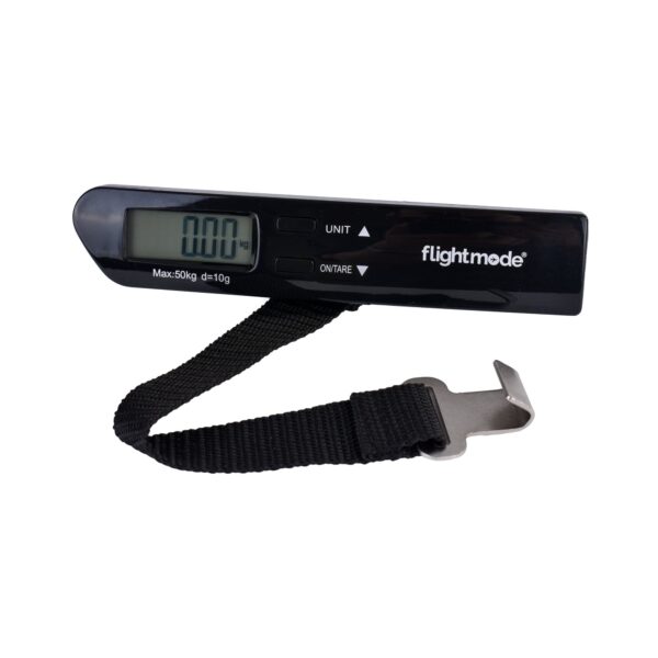 Fanno-Digital Luggage Scale compact travel weight grams ounces pounds black