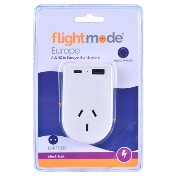 Fanno-Travel Adaptor USB Type C 2 Pin Lightweight Indoor Use Europe Bali