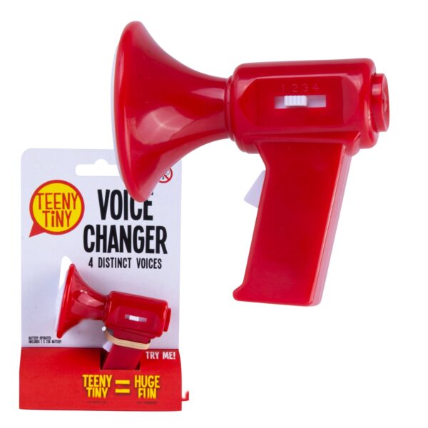 Fanno-Voice Changer Mini Toy Fun Gift Prank Office Home 7x9x5cm Colorful