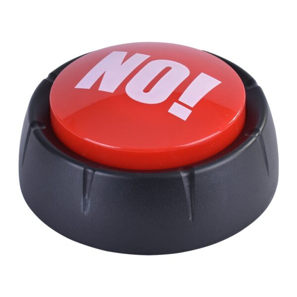 Fanno-NO! Button funny gadget gift home office 9x9x4cm novelty red