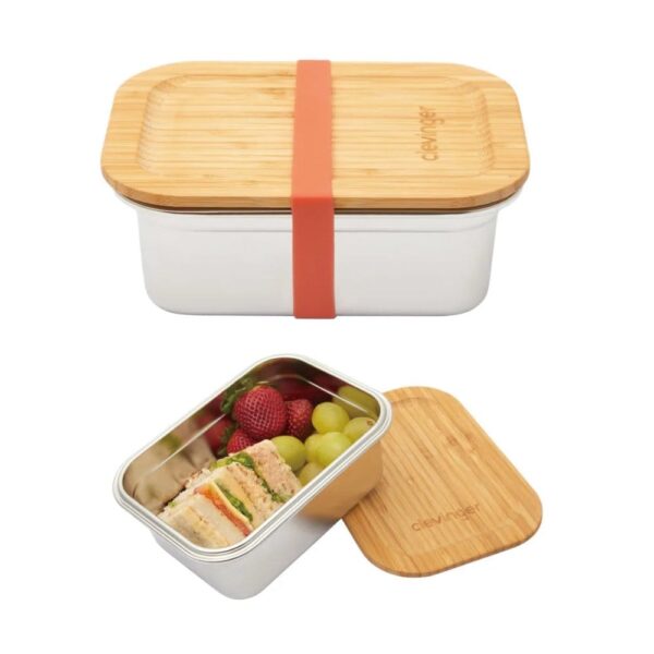 Fanno-Medium Lunch Box 800ml Stainless Steel Bamboo Colorful Durable Stylish