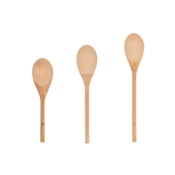 Fanno-Bamboo Cooking Spoon Set kitchen utensils cooking tools 3pc medium natural