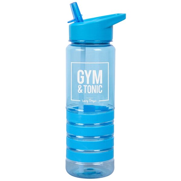 Fanno-Sports Bottle 750ml Blue BPA Free Grip Hook Fold Down Sipper