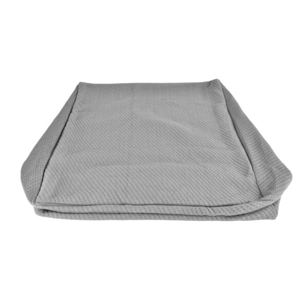 Fanno-Wedge Pillow Cover Grey Memory Foam Support Comfort Size 63x60x30cm