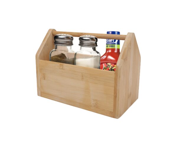 Fanno-Bamboo Storage Box kitchen tools organizer 23x13x18 cm natural color