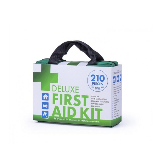 Fanno-First Aid Kit 210 Pieces Medical Supplies Compact Portable Size 22x8x17cm