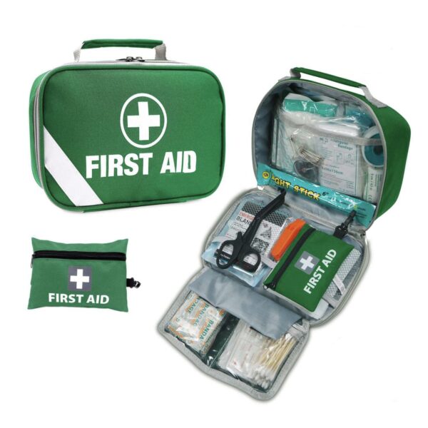 Fanno-Emergency First Aid Kit 258 Pieces Compact Portable Home Car Outdoor Red