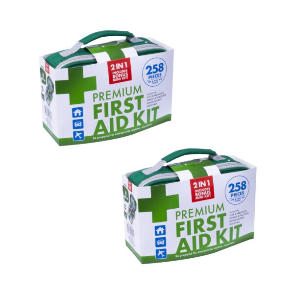 Fanno-first aid kit emergency supplies 516 pieces color red size large