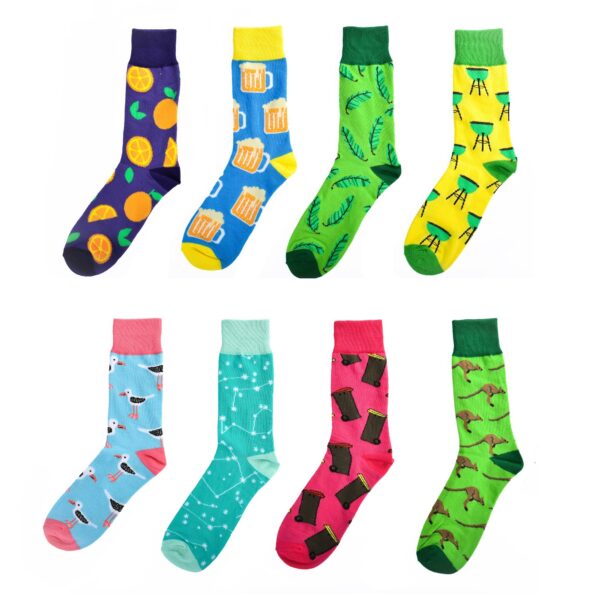 Fanno-Funny socks novelty gifts colorful size 5-13 breathable cotton