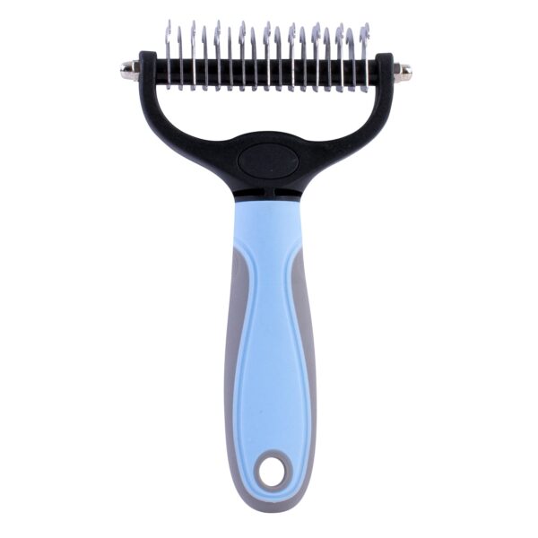 Fanno-Undercoat Grooming Tool 9 Outer Teeth 17 Under Teeth Stainless Steel  Size Color