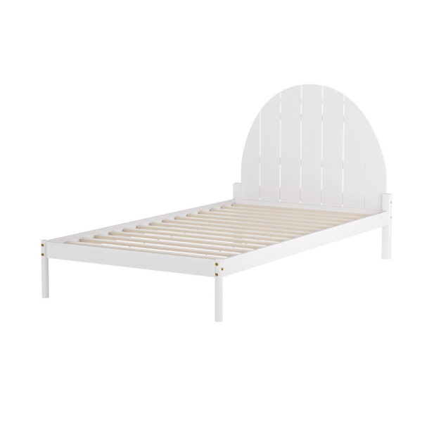 Fanno-Bed Frame King Single Size Wooden White DALY