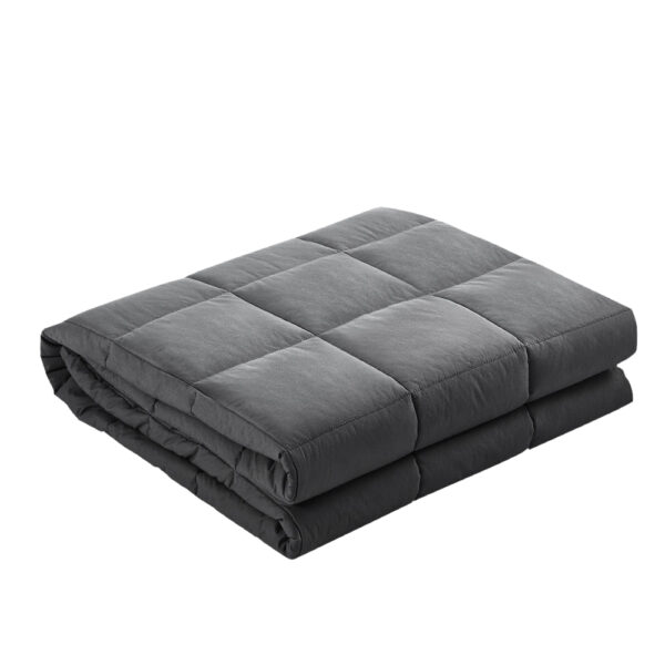 Fanno-Weighted Blanket for Better Sleep Deep Touch Pressure Therapy 11kg Dark Grey