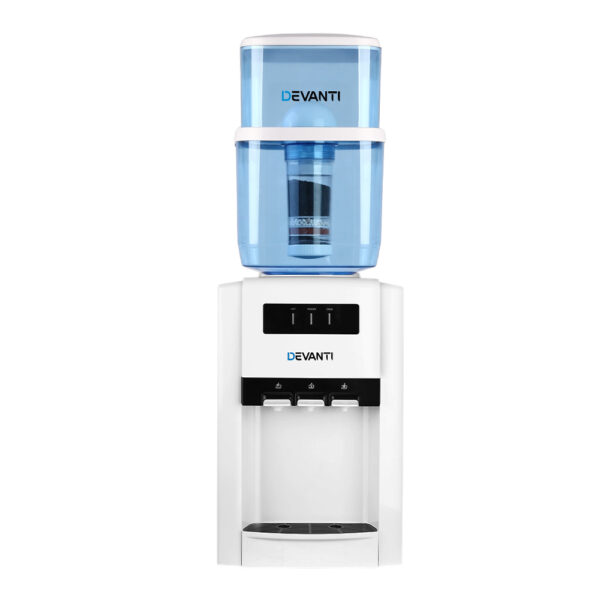 Fanno-Countertop Water Dispenser 22L with 6-Stage Filtration Hot Cold Room Temperature