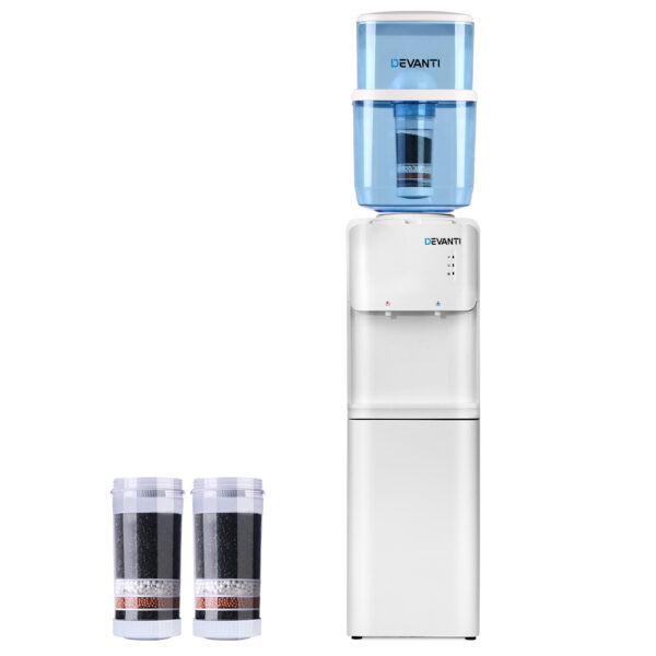 Fanno-Water Cooler Dispenser 22L Top Loading with 6-Stage Filtration and Dual Taps