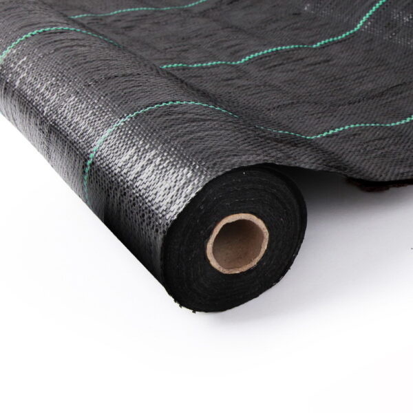 Fanno-Weed Control Mat 1.83m x 100m Heavy Duty UV Resistant Woven Fabric Black