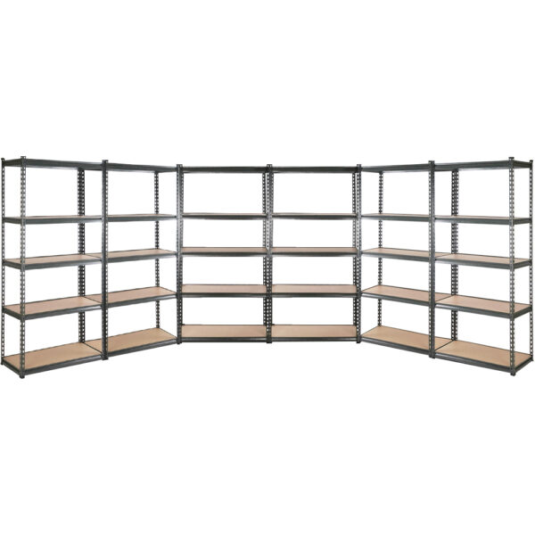 Fanno-Heavy-Duty Storage Shelf Rack Adjustable Steel Shelving Unit 150kg Capacity