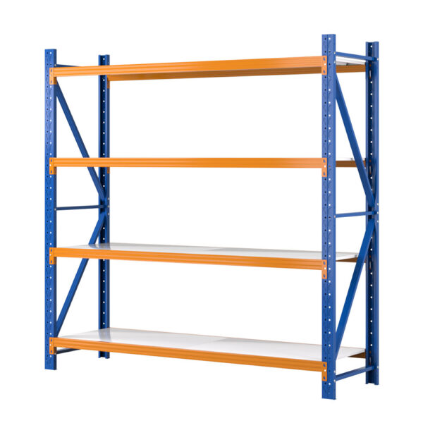 Fanno-Heavy Duty Shelving Unit 200kg Capacity Adjustable Steel Storage Rack Blue