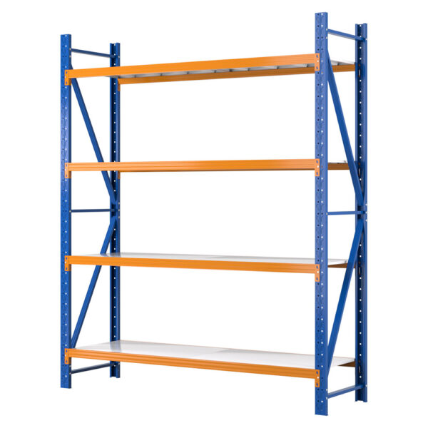 Fanno-Heavy Duty Shelving Unit 200kg Capacity Adjustable Steel Storage Rack 4 Tiers