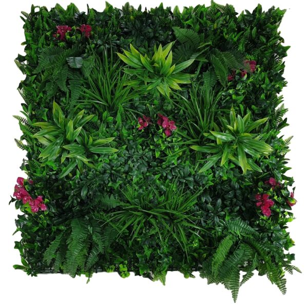 Fanno-Vertical Garden Panel with Flowering Lilac UV Resistant 100cm x 100cm Indoor Outdoor