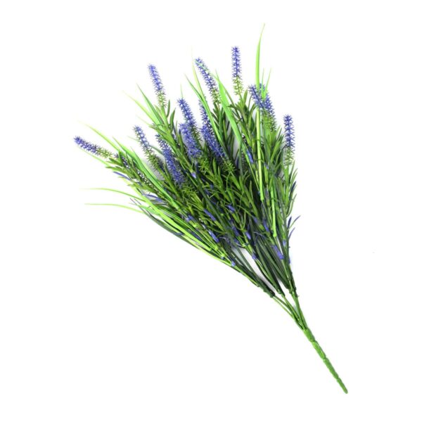 Fanno-Artificial Long Stem Purple Lavender Plant 50cm Realistic Look UV Resistant