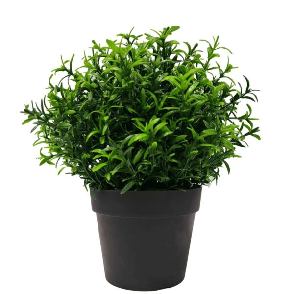 Fanno-Small Potted Artificial Rosemary Herb Plant UV Resistant Indoor Outdoor 20cm