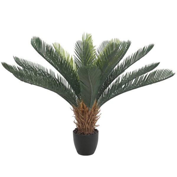 Fanno-Potted Cycad Plant 60cm Realistic Indoor Faux Plant for Home Decor