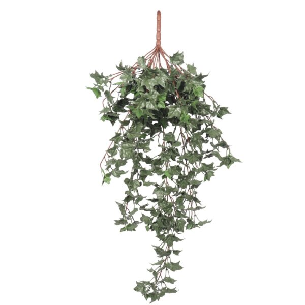 Fanno-Artificial Hanging Ivy Bush 80cm UV Resistant Dark Green Foliage Indoor Outdoor