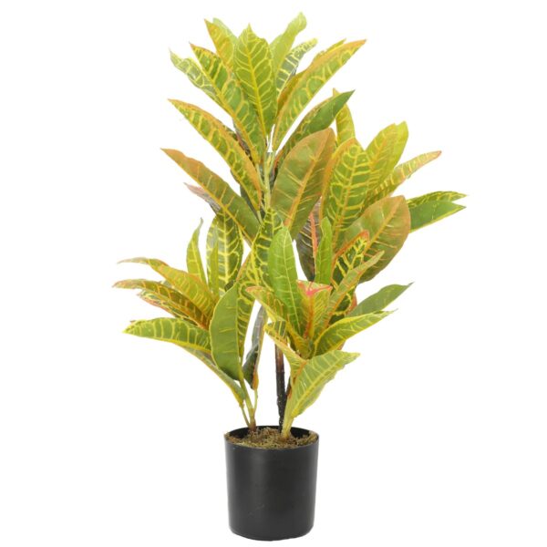 Fanno-Artificial Potted Flaming  Plant 55cm Indoor Outdoor Decorative Foliage