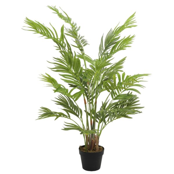 Fanno-Artificial Potted Areca Palm Tree 120cm Indoor Tropical Plant for Home Decor