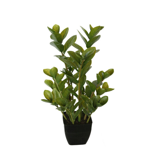 Fanno-Artificial Potted Multi Stem Zanzibar Plant 72cm for Home Decor Indoor Outdoor