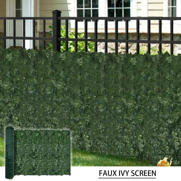 Fanno-Artificial Ivy Roll Privacy Screen  x 1m UV Resistant Shade Cloth Backing