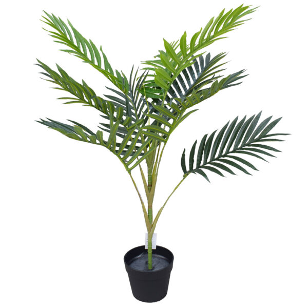 Fanno-Artificial Potted Mountain Palm 100cm Tropical Plant Home Decor Indoor Greenery