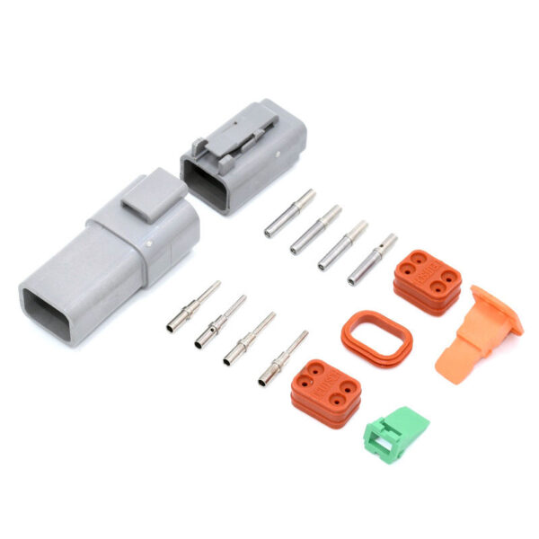 Fanno-Deutsch DT 4-Way 4 Pin Waterproof Electrical Connector Plug Kit for Automotive Use