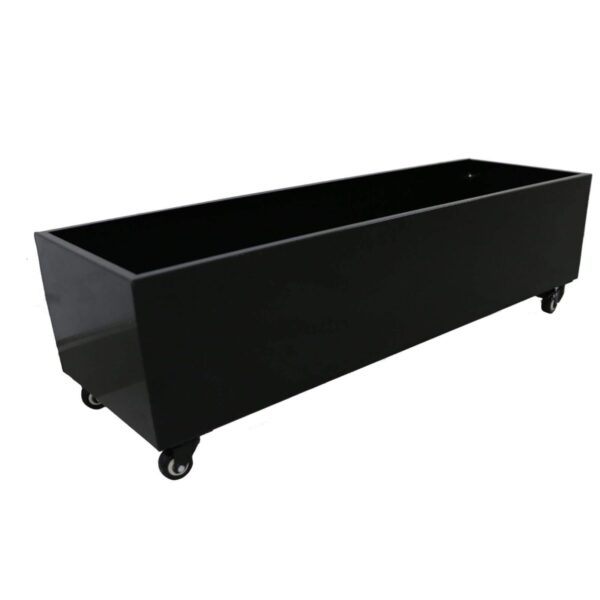 Fanno-Metal Planter Medium with Wheels for  Artificial Hedge Range